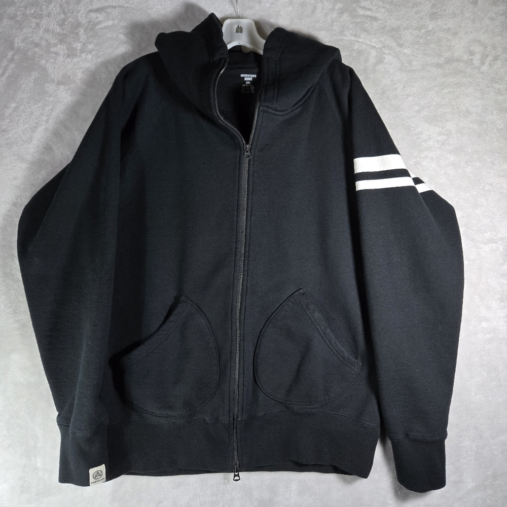 Momotaro Jeans Full Zip Hoodie Size XXL 2XL Cotton Thermal Zip Up Hoodie USA XL